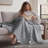 Bedsure 100% Cotton Muslin Blanket, 4-Layer Lightweight Summer Blanket for Dorm, Couch & Everyday Comfort, 200 GSM-105503278-114314580