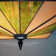Tiffany 6"-Wide Retro Square Tiffany Ceiling Light