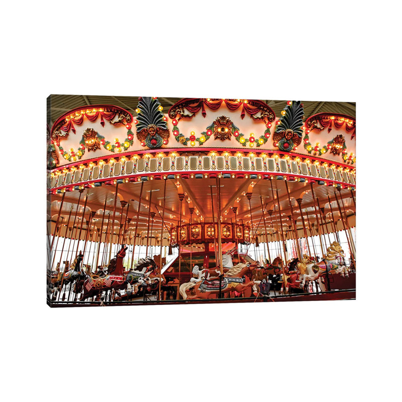 Carrousel I - reproduction sur toile tendue, H 12 po x l 18 po x 1,5 po