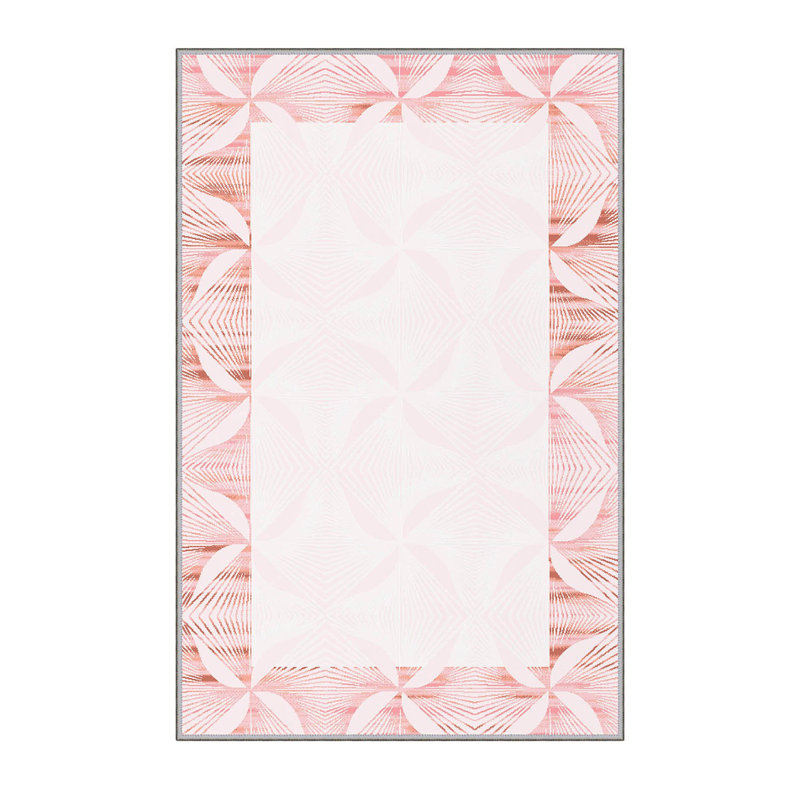 Elegant 3D Printed Area Rug, 4.6 x 7.2 ft | 100% Polyester, 0.31 in Pile Height, Antibacterial | Non-Slip PVC Felt Dot Underside, Machine Washable, Perfect for Living Room or Bedroom, Durable & Stylish Design