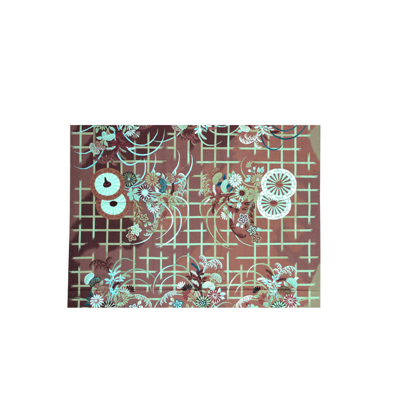 Hand-Knotted High-Quality Rust and Brown Area Rug