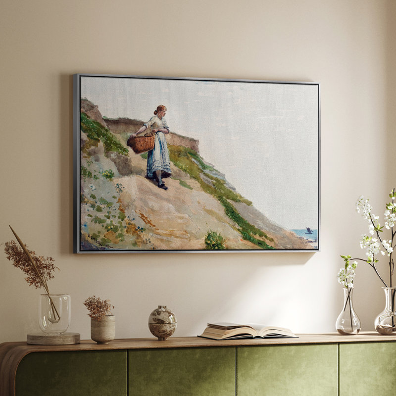 Paysage rétro - Lxxv, H 25 po x l 37 po x P 1,5 po, Toile tendue