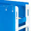 Lit mezzanine double pour enfant avec lumière DEL chaude, bleu Klein