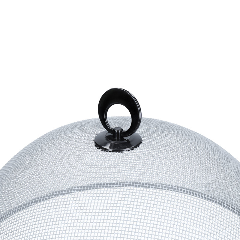 KitchenCraft Round Food Covers, Pack of 2 35cm Metal Mesh Food Protectors, Silver