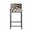 Zebra Hide Bar Stool