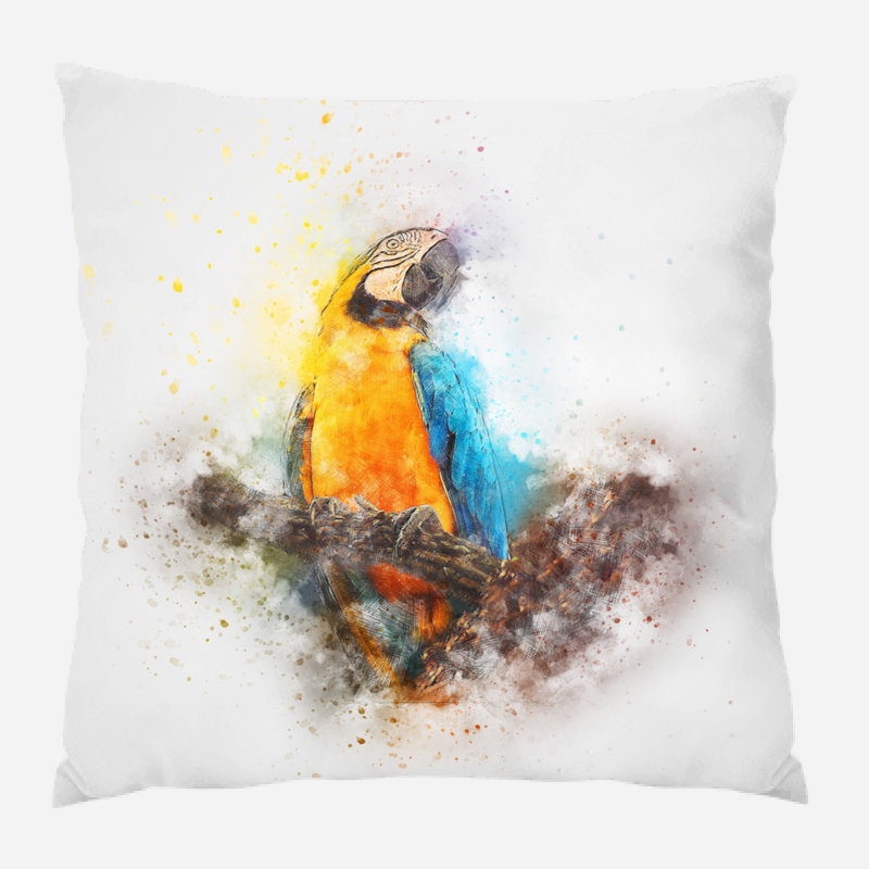 Housse et insert de coussin carré Eivind Bird, Microsuède, Intérieur