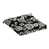 Motif floral noir