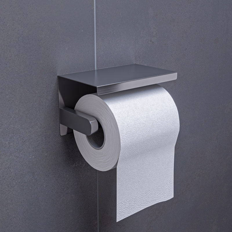 Porte-papier hygiénique mural, Acier inoxydable