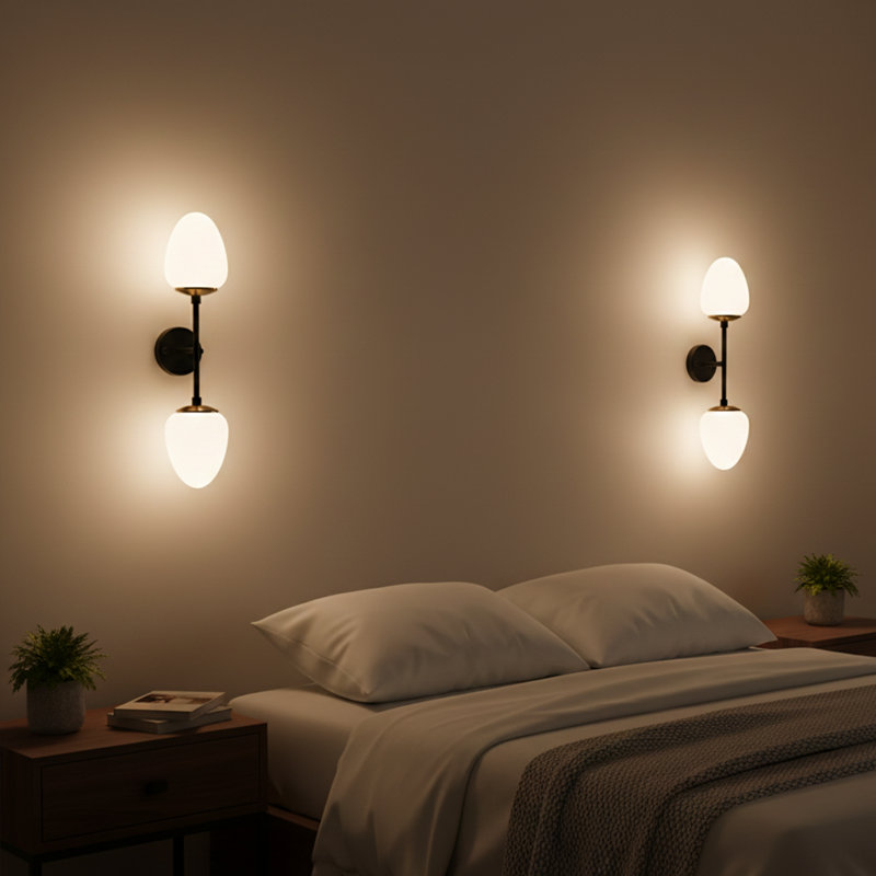 Elora 2-Light Armed Sconce, Black