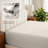 260 Thread Count Organic Cotton Percale Fitted Sheet-70040826-60582298