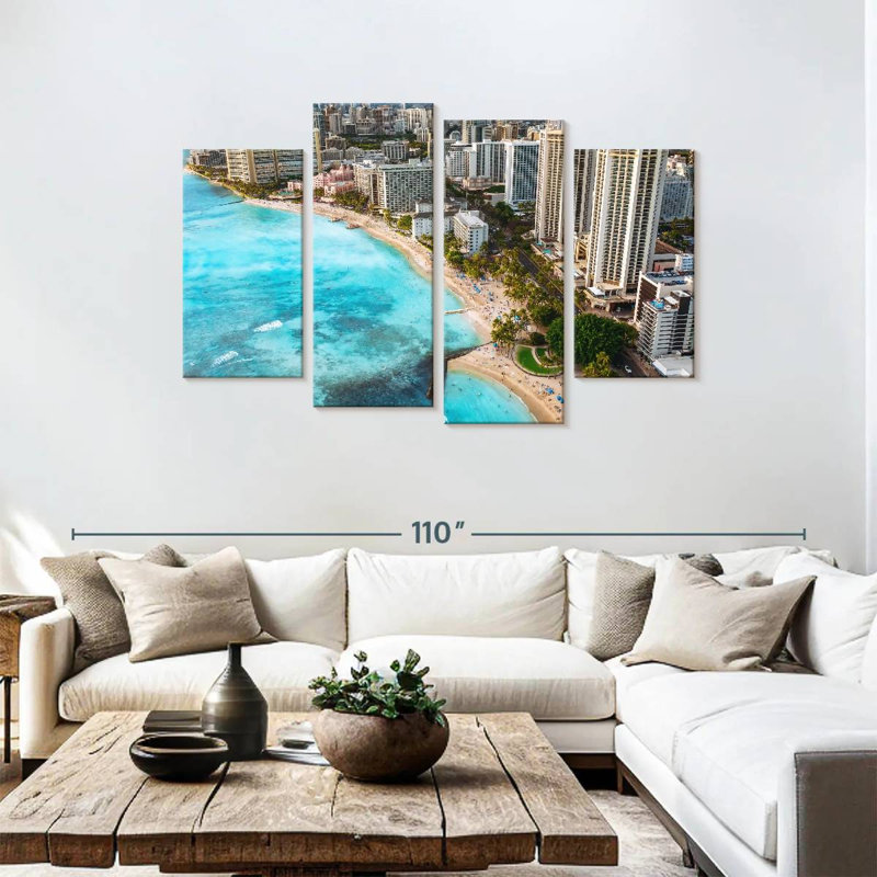 Gillard Waikiki Gillard Coastline, H 48 po x l 75 po