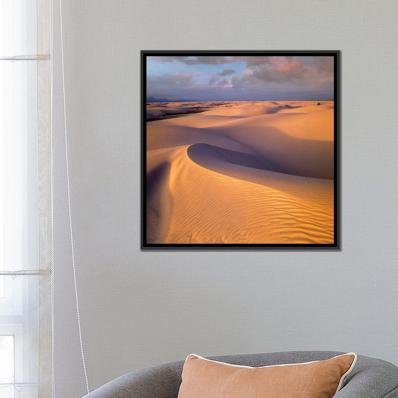 «Sand Dunes, White Sands National Monument, New Mexico» par Tim Fitzharris, reproduction sur toile tendue sur châssis