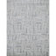 Himalayan Art Hand Loomed Geometric Area Rug in Silver/Gray