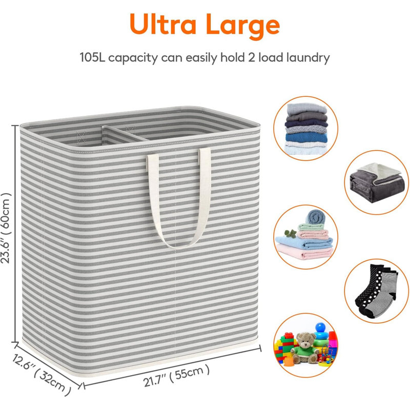 Cotton Blend, Polyester Laundry Room Organiser