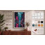 Neon City Rain Modern - Wrapped Canvas-1371508035-1371508059