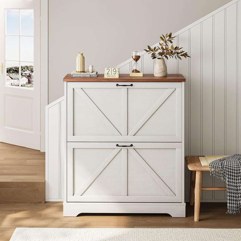 Flip Drawer Shoe Storage Cabinet