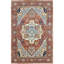 Hand Knotted Wool Area Rug in Red-275504896