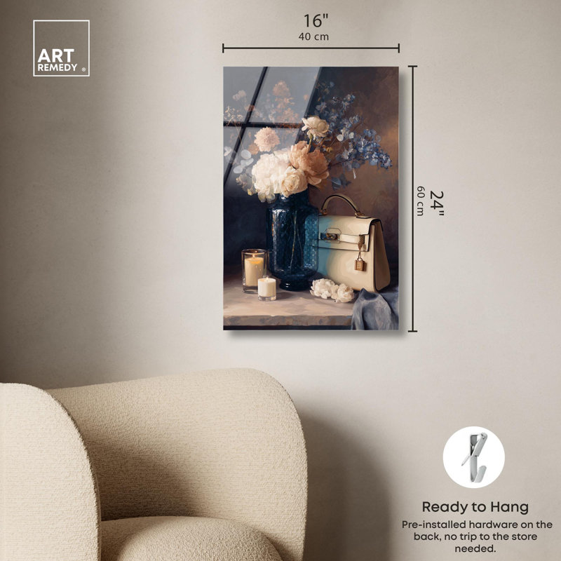 Impression luxueuse sur bois décorations de luxe par Art Remedy, H 24 po x l 16 po