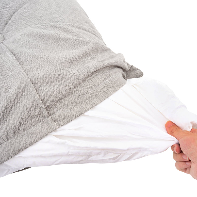 Back Cushion, Light Grey, 150" W x 10" D 