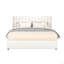 Lit plateforme tapissier grand avec rangement Anda