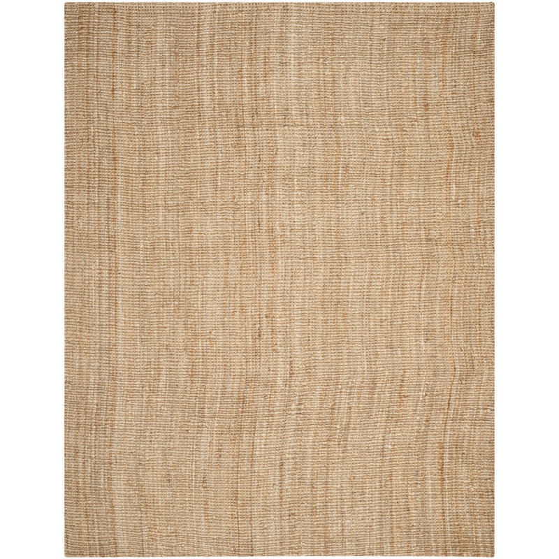 Norah Solid Colour Jute / Sisal Hand Woven Area Rug, Rectangle 183 x 274 cm