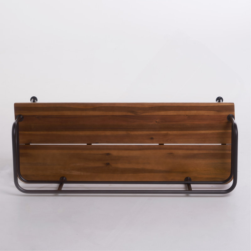 Banc en bois industriel et métal Zion