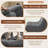 Luxury Accent Chair Button-Tufted Detail Microfiber Comfy Chair Living Room Furniture 1Pc-1211654973