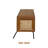  NTC Mossic TV Media Cabinet, Entertainment Center with Natural Rattan, Metal Legs, Modern Storage Console for Living Room and Bedroom, Effortless Assembly-1311648043-1339120933