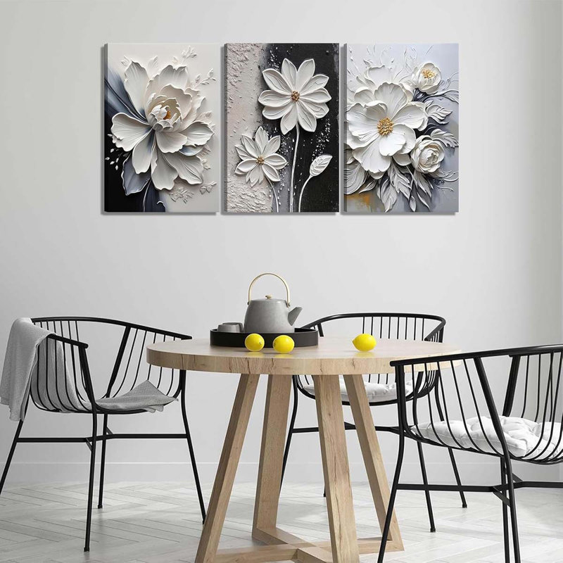 3 Piece Wrapped Canvas Print, 60 cm H x 40 cm W