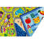 Tapis de jeu éducatif vert et gris pour enfants 31 "x 58"