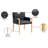 Aimee Vegan Leather Dining Arm Chair-1901019751-1901019744