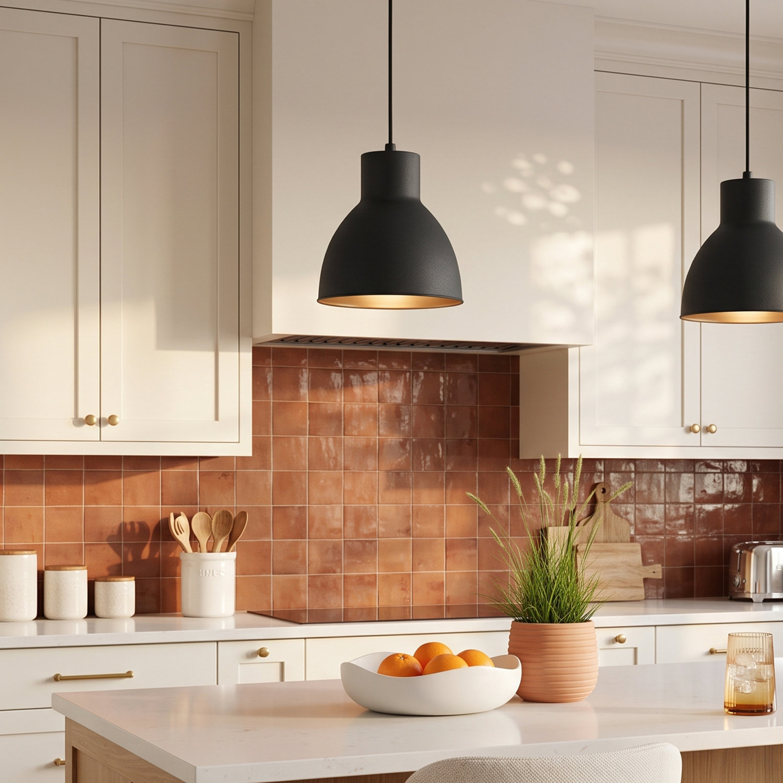 Wava Dimmable Single Light Pendant, 130" H x 6" W x 6" D