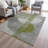 Machine Washable Indoor/Outdoor Xhevrie Olive Rug-1556124483