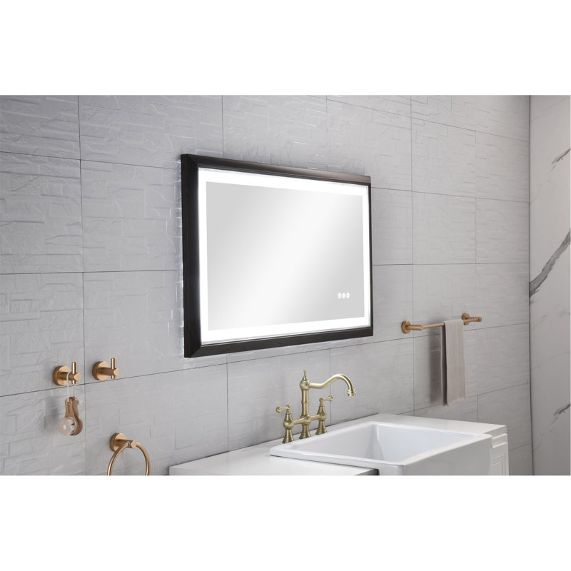 Miroir de salle de bain polyvalent à DEL avec fonctions avancées et attrait élégant