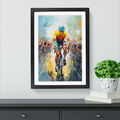 Tour De France Impressionism Framed Print