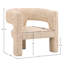 Chaise d'appoint rembourrée Bowie, gingembre