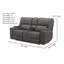 Ensemble de fauteuil inclinable en cuir Harrison Triple Power-109480546