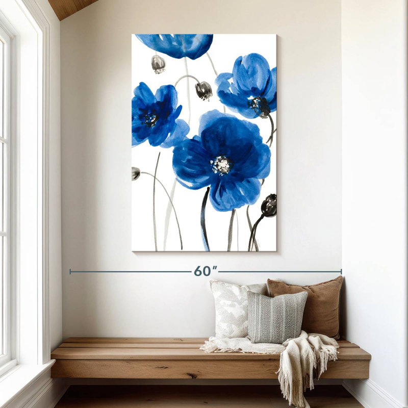 Harnek Cobalt Garden I, 48" H x 32" W