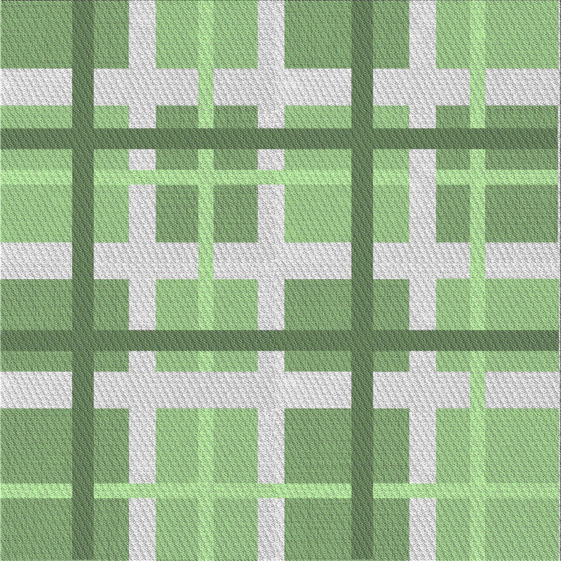 Wool Plaid Indoor Rug, Square 3'