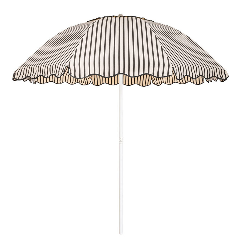 Patio 90'' W Umbrella, Black/White Striped