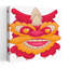 «Festive Dragon Mask», art mural traditionnel mystique et coloré-1552190177