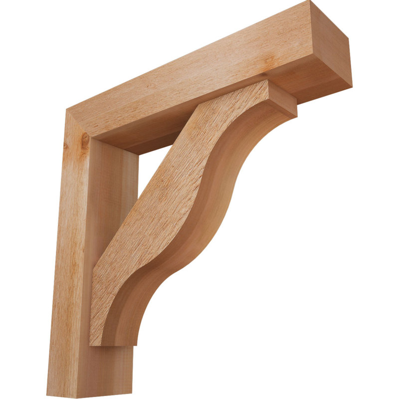 Support Funston Block avec support décalé, 26 x 26, Cèdre rouge occidental de l 6 po (scié brut)