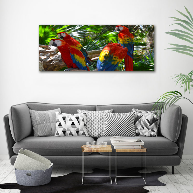 Macaw Parrots - Wrapped Canvas Print