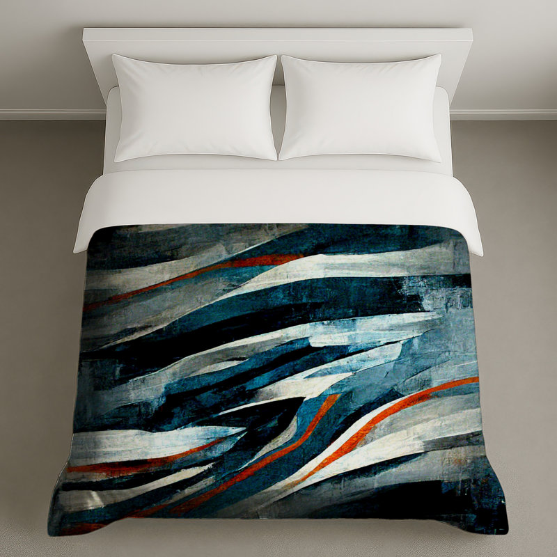 Housse de couette abstraite Modern Bedding Art, Très grand lit