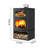 Home fireplace with thermometer and oven