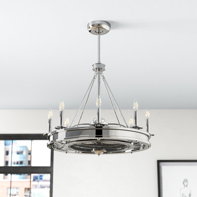Taylorsville 30" 8-Light Fandelier with Remote Control