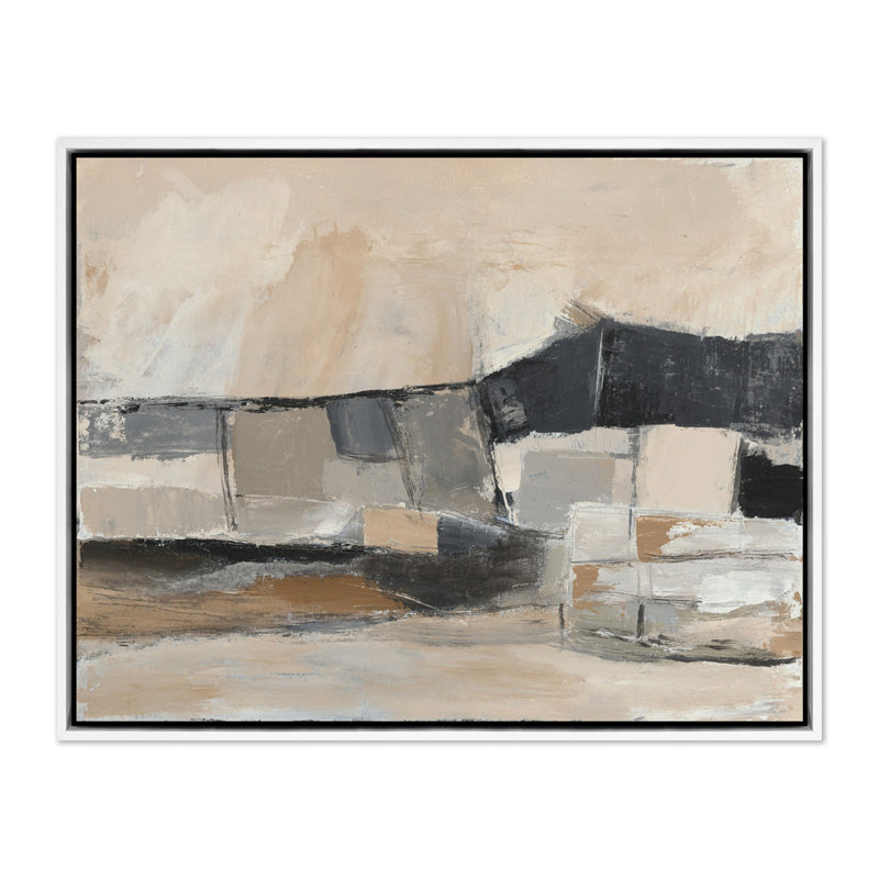 Chalet Painting by Melanie Biehle, White Maple Canvas Floater Framed, 31.5" H x 40" W