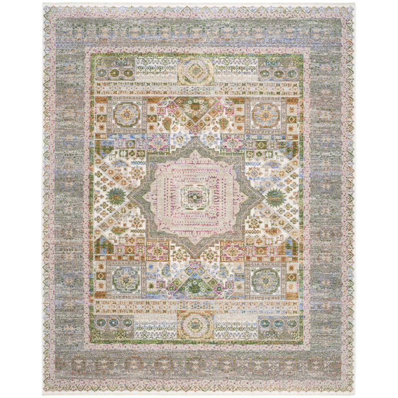 Nourison Vintage Harmony 8'10" x 11'2" Multicolor Bohemian Indoor Rug, Rectangle 8'10" x 11'2"