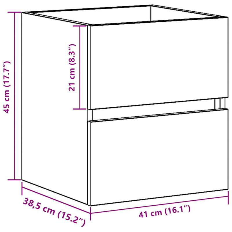 Cunigan Bathroom Cabinet, Artisan Oak