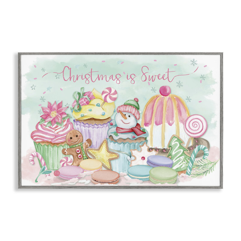 «Christmas Is Sweet Festive Desserts», estampe numérique, conception de Mollie B., Estampe numérique Farmhouse